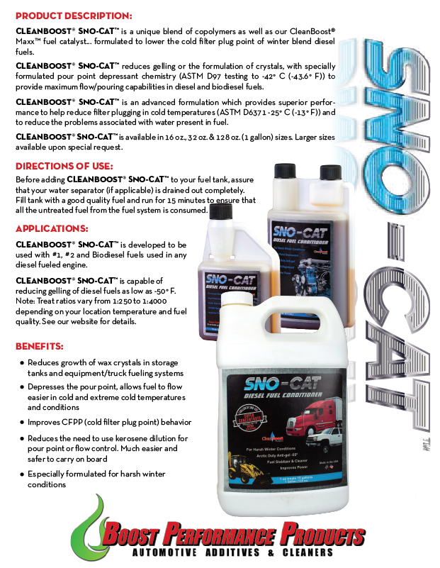 CleanBoost® SC-Winter 32oz Diesel Fuel Conditioner Additives